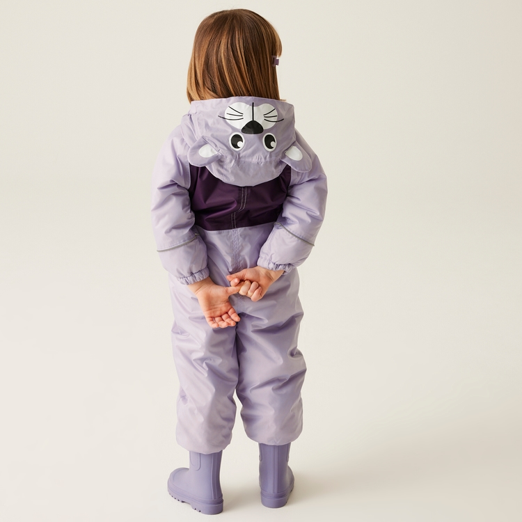Combinaison De Pluie Enfant Imperméable Noire Tout-en-un - Marque - Modèle - Poignets Côtelés