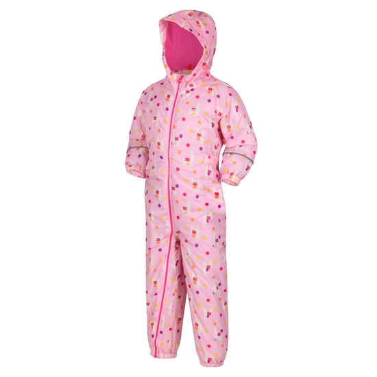 Kids Printed Splat II Waterproof Puddle Suit Sweet Lilac Llama