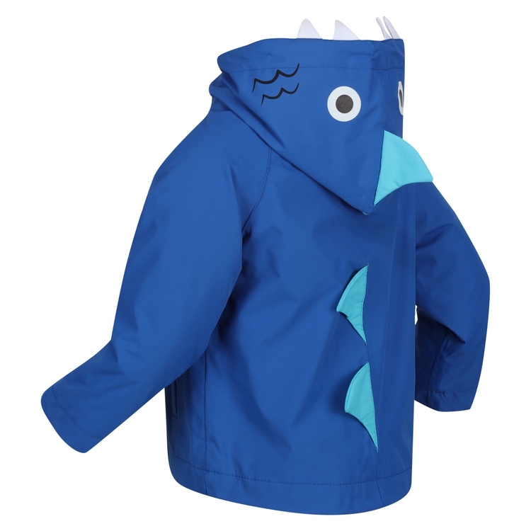 Kids Dino Waterproof Winter Jacket Nautical Blue Shark Regatta UK