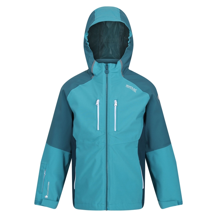 Kids Hydrate VII 3 In 1 Waterproof Jacket Pagoda Blue Dragonfly Regatta UK