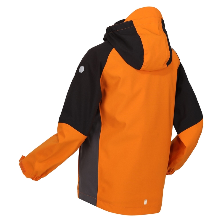 Kids Hydrate VII 3 In 1 Waterproof Jacket Autumn Maple Black Dark Grey Regatta ROW