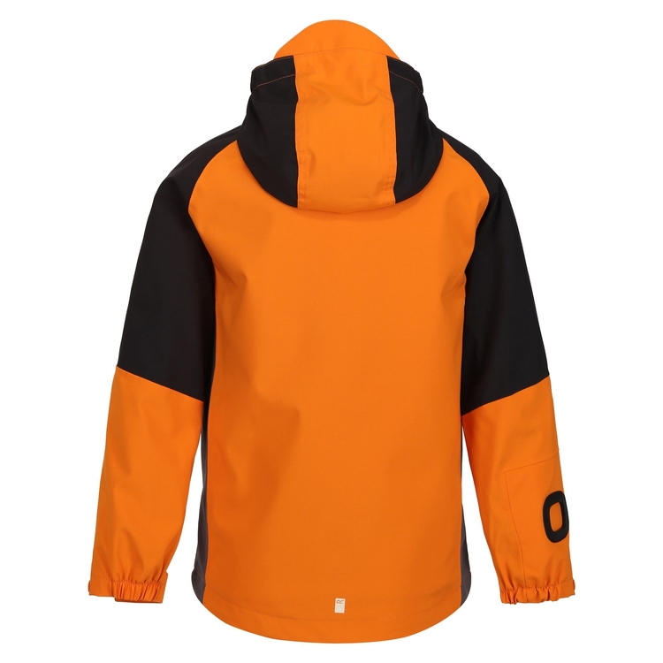 Kids Hydrate VII 3 In 1 Waterproof Jacket Autumn Maple Black Dark Grey Regatta ROW