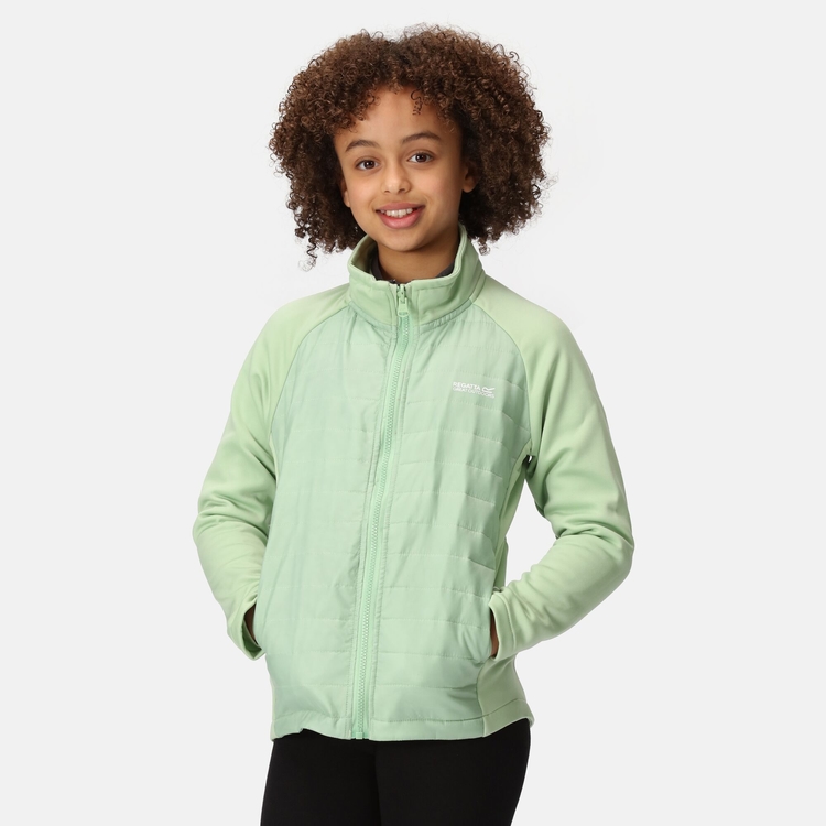 Kids Hydrate VIII 3 In 1 Jacket Quiet Green Seal Grey Regatta UK
