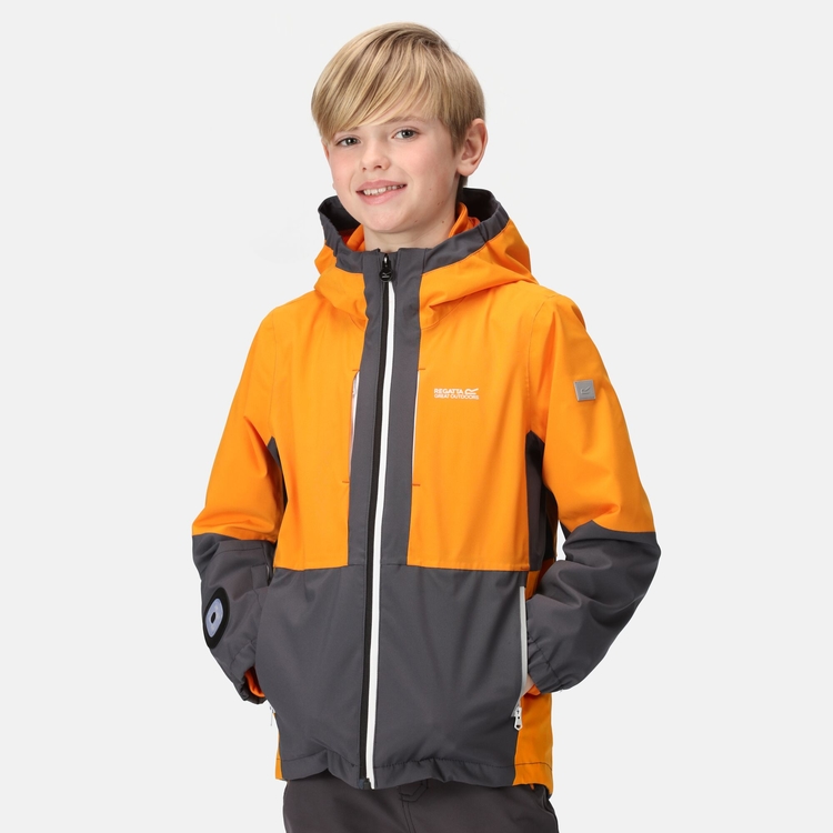 Kids Hydrate VIII 3 In 1 Jacket Seal Grey Orange Pepper California Yellow