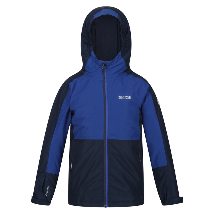 Kids Beamz III Waterproof Jacket Navy New Regatta UK