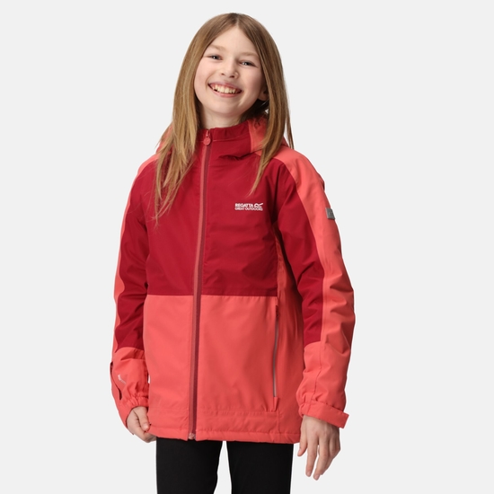 Kids' Beamz III Waterproof Jacket - Mineral Red Rumba Red | Regatta UK