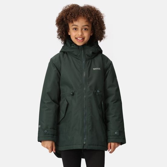 Kids' Violane Waterproof Jacket - Darkest Spruce | Regatta UK