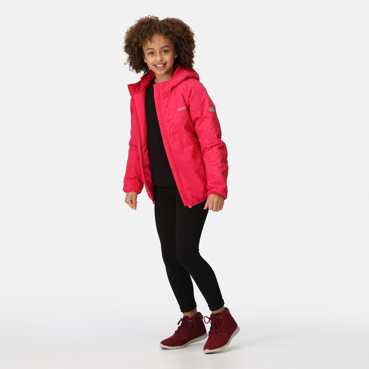 Volcanics VII reflektierende Jacke für Kinder - Pink