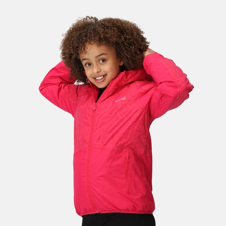 Volcanics VII reflektierende Jacke für Kinder Pink