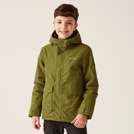 Weatherproof kids coat top