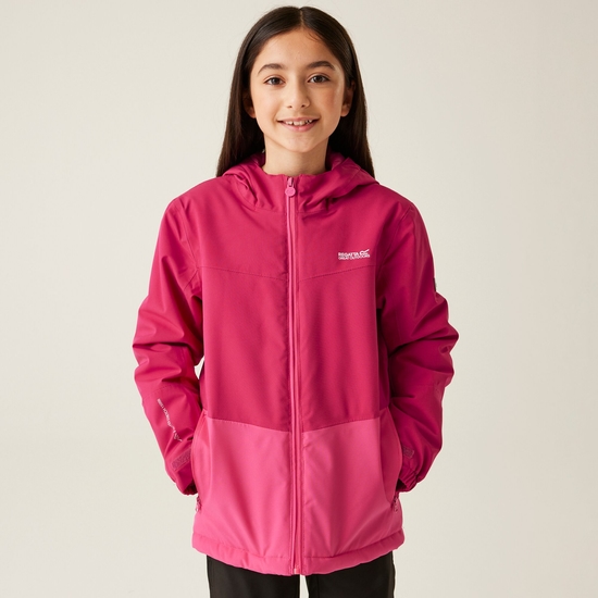 Kids' Highton V Padded Jacket - Deep Pink Hot Pink | Regatta UK