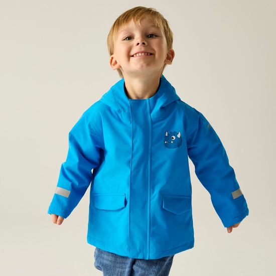JZK Mignon Manteau imperméable pour Enfants avec Capuche et Bandes JZK Mignon Manteau imperméable pour Enfants avec Capuche et Bandes