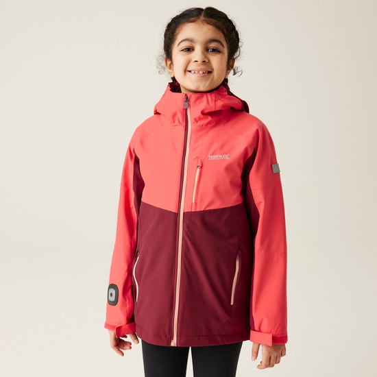Girls red waterproof jacket online