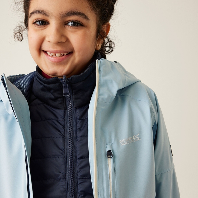 Girls Trekktain 3 in 1 Jacket Coronet Blue Clear Sky Regatta UK