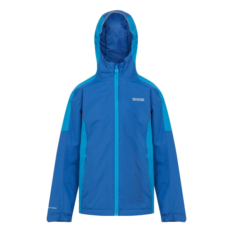 Kids Hurdle V Waterproof Jacket Olympian Blue Hydro Blue