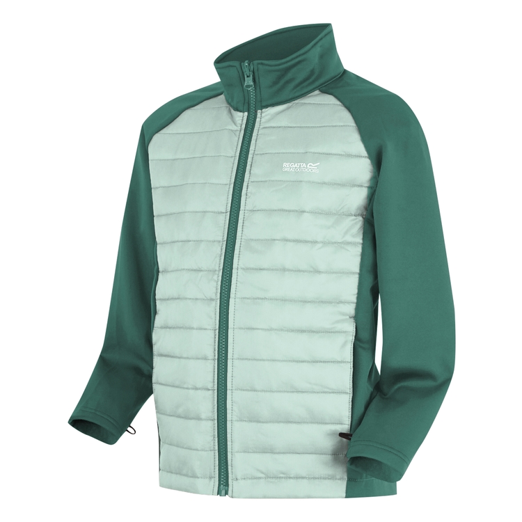 Kurtka dziewczęca 3 w 1 z latarką LED Trekktain II - Zielony