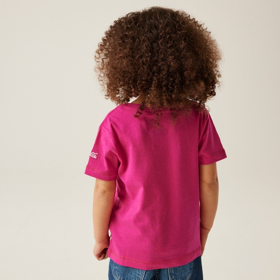 Peppa Wutz bedrucktes T-Shirt mit kurzen Ärmeln Rosa