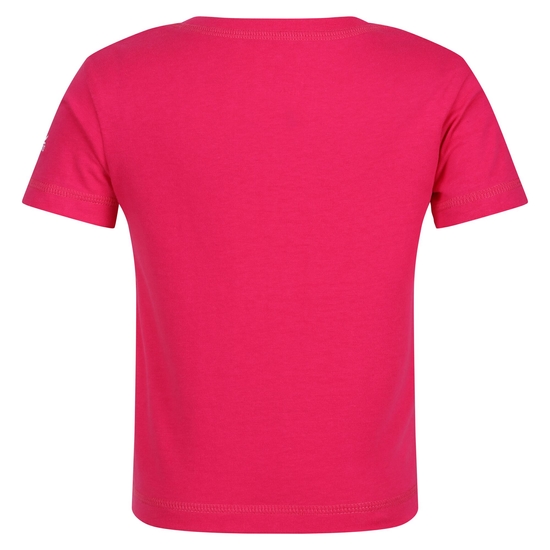 Peppa Wutz bedrucktes T-Shirt mit kurzen Ärmeln Rosa