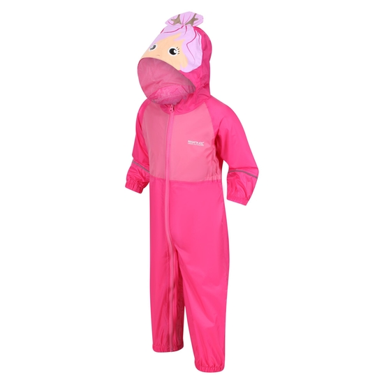 Kids Charco Breathable Waterproof Puddle Suit Santorini Sunset Mermaid Regatta UK