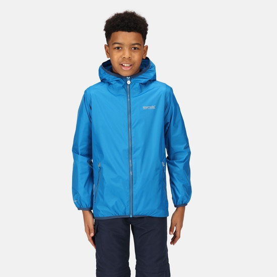 Kids' Lever II Waterproof Packaway Jacket - Indigo Blue | Regatta UK