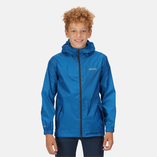 Kids' Pack It Waterproof Packaway Jacket - Imperial Blue | Regatta UK