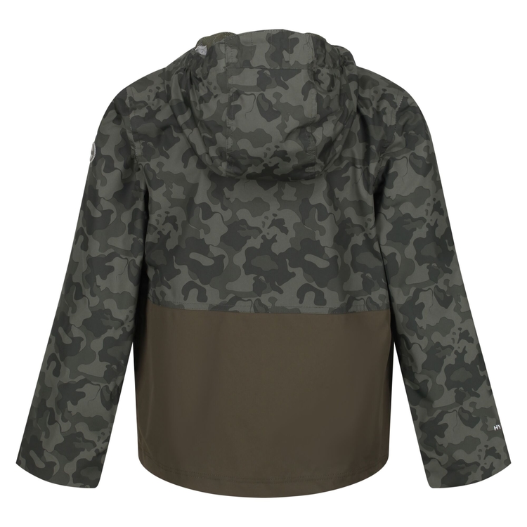 Kids Hywell Waterproof Jacket Grapeleaf Camo Regatta IE