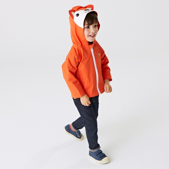 Kids Animal Print Waterproof Jacket Magma Fox