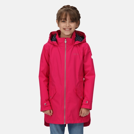 Kids Talei Waterproof Jacket Pink Fusion Regatta ROW