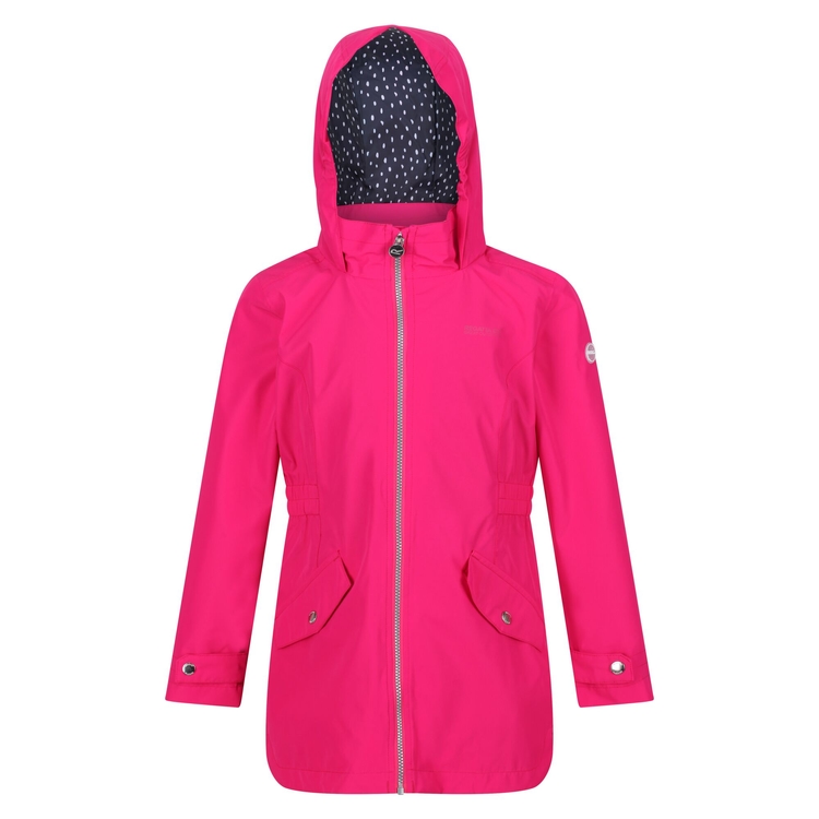 Kids Talei Waterproof Jacket Pink Fusion Regatta ROW