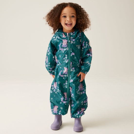 Kids' Peppa Pig Pobble Waterproof Puddle Suit - Dragonfly | Regatta UK