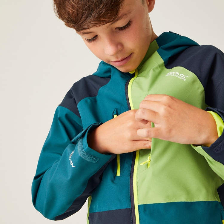 Dziecięca kurtka przeciwdeszczowa Highton V - Niebieski