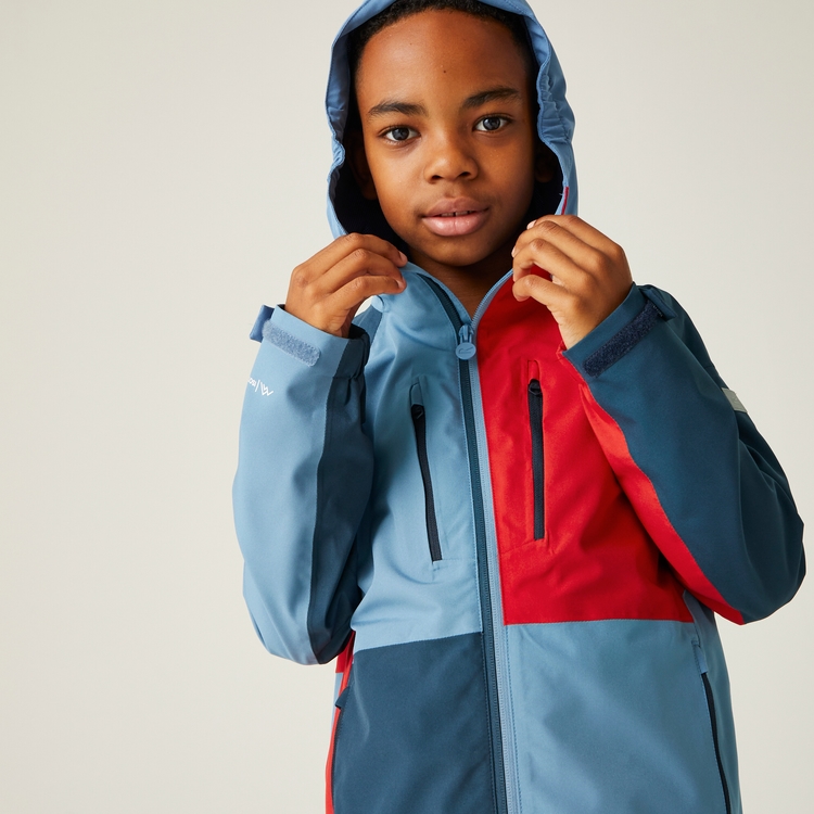 Dziecięca kurtka przeciwdeszczowa Highton V - Niebieski