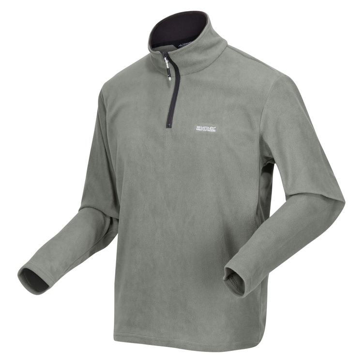 Men s Thompson Lightweight Half Zip Fleece Agave Green Ash Regatta IE