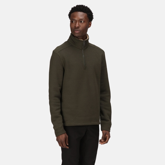 Men s Galador Half Zip Fleece Dark Khaki