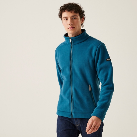 Men s Garrian II Full Zip Fleece Moroccan Blue Black Regatta UK