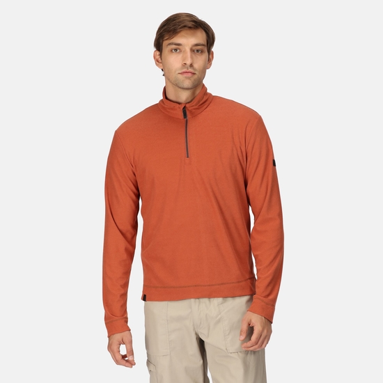 Men s Shorebay Quarter Zip Baked Clay Regatta ROW
