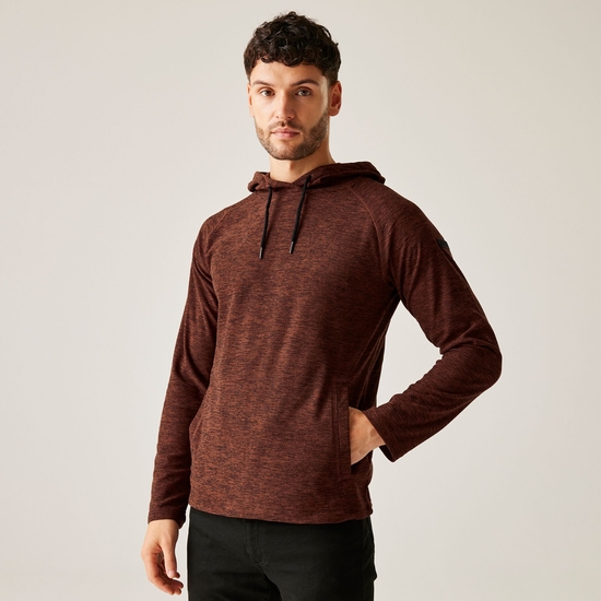 Men s Edley Fleece Hoodie Burnt Henna Regatta UK