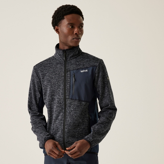 Men's Baslinn Full Zip Fleece Navy Marl Navy