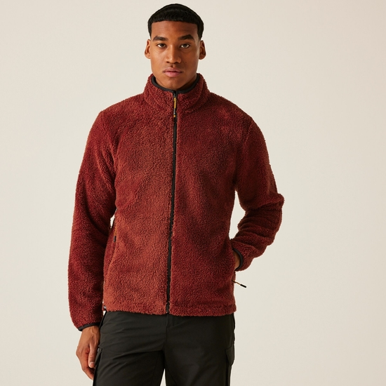 Red fleece cardigan outlet
