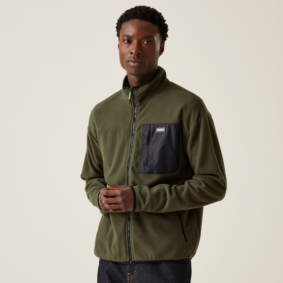Men s Frankie Full Zip Fleece Dark Khaki Regatta UK