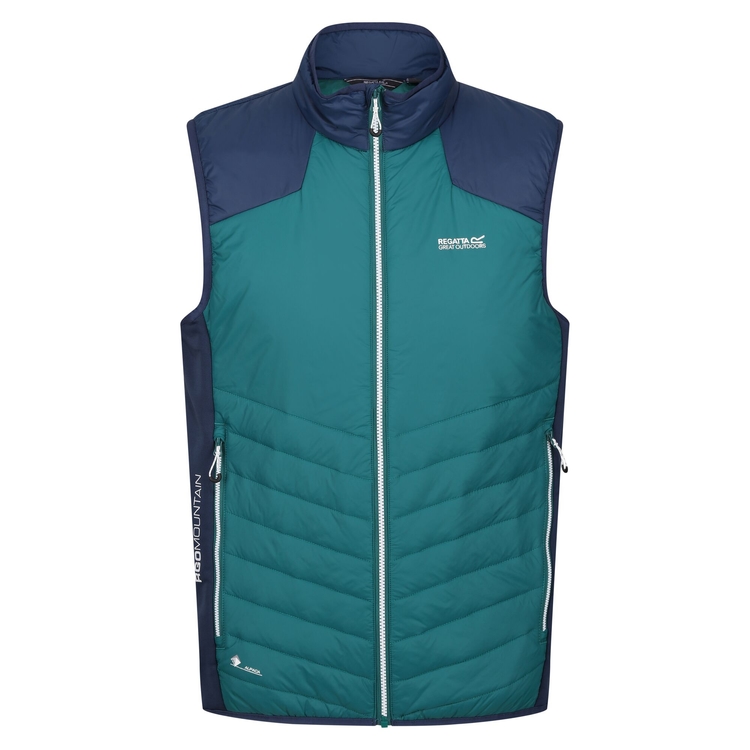 Men s Halton VI Lightweight Gilet Pacific Green Admiral Blue