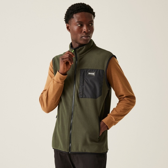 Men s Frankie Fleece Gilet Dark Khaki Regatta UK