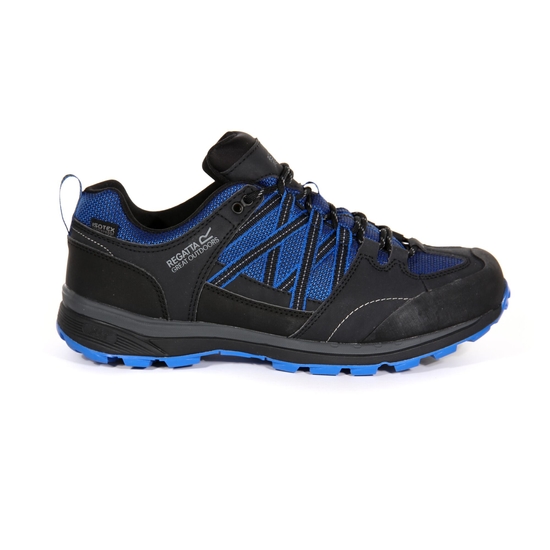 Men's Samaris II Waterproof Low Walking Shoes - Oxford Blue Ash ...
