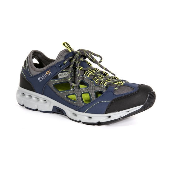Men s Samaris Crosstrek Lightweight Walking Sandals Navy Lime