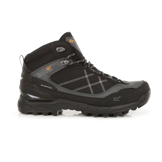 Men s Samaris Pro Waterproof Mid Walking Boots Black Briar