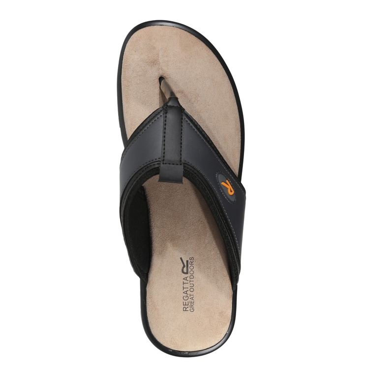 Men s Travis Toe Post Sandals Black Brown