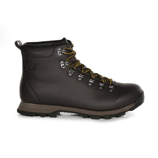 Men s Cypress Evo Leather Walking Boots Brown Regatta UK
