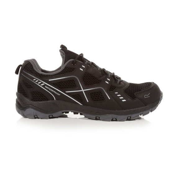 Men's Vendeavour Waterproof Walking Shoe - Black Granite | Regatta UK
