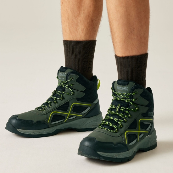 Buty męskie trekkingowe z membraną Vendeavour Zielony