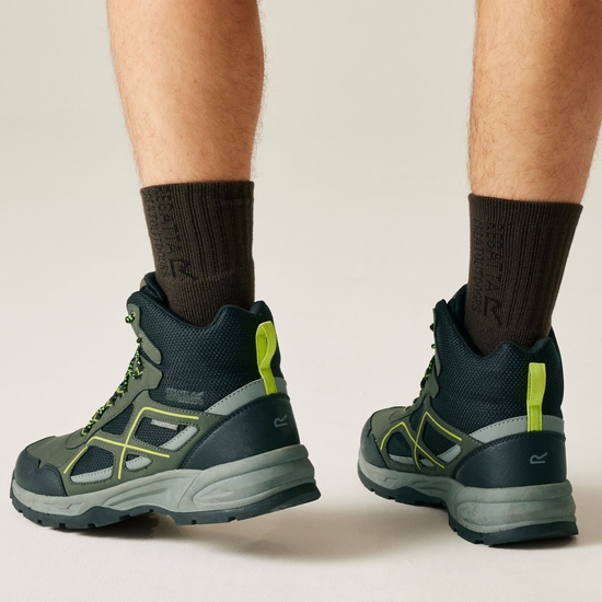 Buty męskie trekkingowe z membraną Vendeavour Zielony